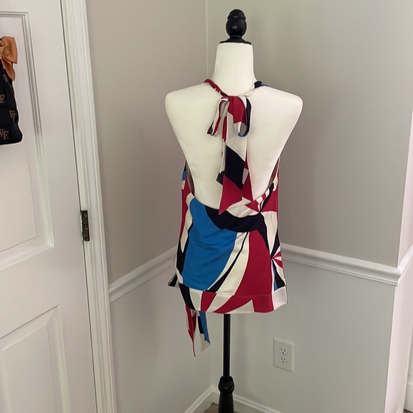 💙❤️ Ralph Lauren sleeveless tie-back blouse. Perfect for summer holidays! ❤️💙 - Picture 3 of 9